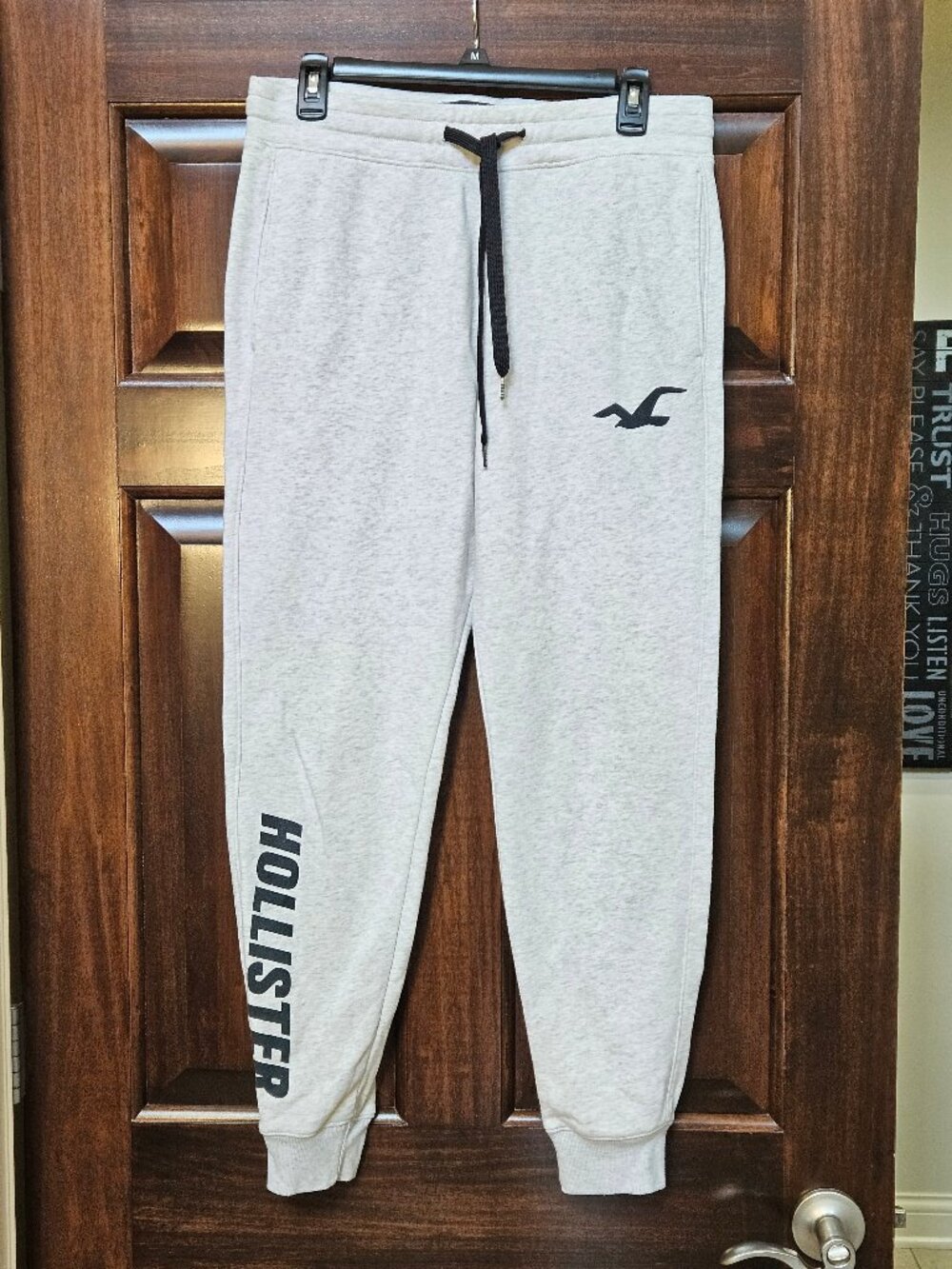 Hollister Men's Joggers, Gray/Black, Sz M